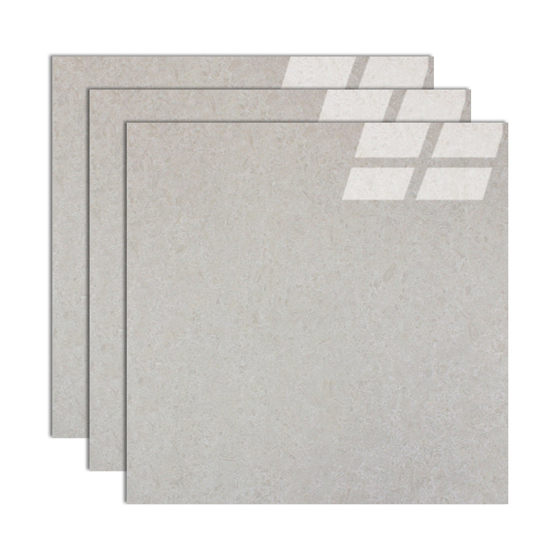 Modern Style Square Floor Tile Pure Color Straight Edge Waterproof Polished Floor Tile Textured White 31"L x 31"W Clearhalo 'Floor Tiles & Wall Tiles' 'floor_tiles_wall_tiles' 'Flooring 'Home Improvement' 'home_improvement' 'home_improvement_floor_tiles_wall_tiles' Walls and Ceiling' 7165788