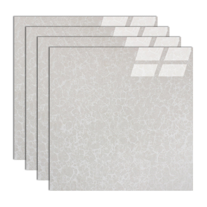 Modern Style Square Floor Tile Pure Color Straight Edge Waterproof Polished Floor Tile White 24"L x 24"W Clearhalo 'Floor Tiles & Wall Tiles' 'floor_tiles_wall_tiles' 'Flooring 'Home Improvement' 'home_improvement' 'home_improvement_floor_tiles_wall_tiles' Walls and Ceiling' 7165792