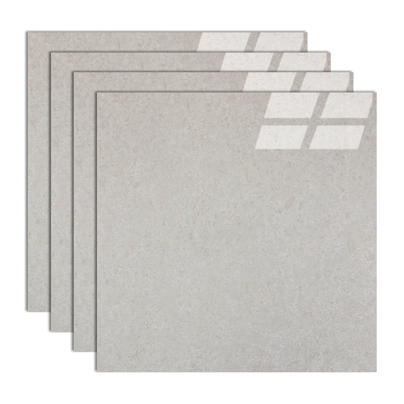 Modern Style Square Floor Tile Pure Color Straight Edge Waterproof Polished Floor Tile Textured White 24"L x 24"W Clearhalo 'Floor Tiles & Wall Tiles' 'floor_tiles_wall_tiles' 'Flooring 'Home Improvement' 'home_improvement' 'home_improvement_floor_tiles_wall_tiles' Walls and Ceiling' 7165798