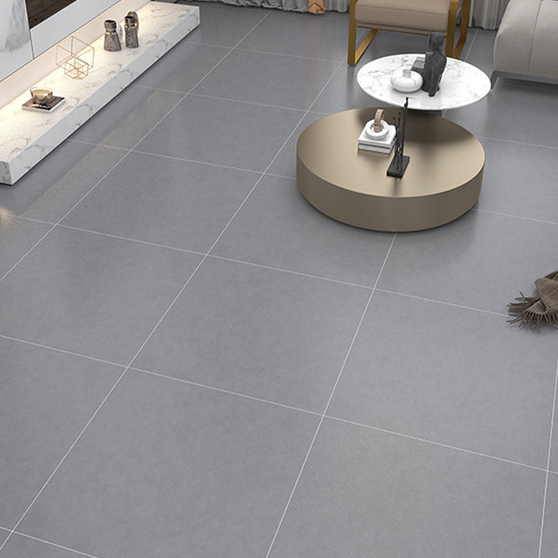 Modern Style Waterproof Floor Tile Pure Color Straight Edge Square Floor Tile Dark Gray 31"L x 31"W 21 Pieces Clearhalo 'Floor Tiles & Wall Tiles' 'floor_tiles_wall_tiles' 'Flooring 'Home Improvement' 'home_improvement' 'home_improvement_floor_tiles_wall_tiles' Walls and Ceiling' 7165880