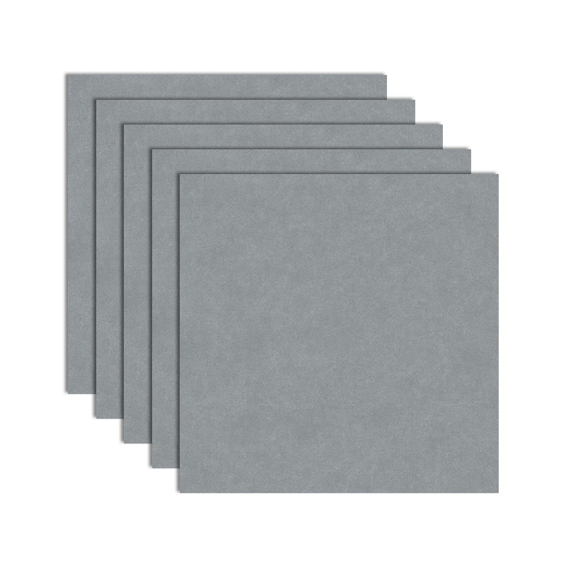 Modern Style Waterproof Floor Tile Pure Color Straight Edge Square Floor Tile Dark Gray 16"L x 16"W x 0.4"H Clearhalo 'Floor Tiles & Wall Tiles' 'floor_tiles_wall_tiles' 'Flooring 'Home Improvement' 'home_improvement' 'home_improvement_floor_tiles_wall_tiles' Walls and Ceiling' 7165897