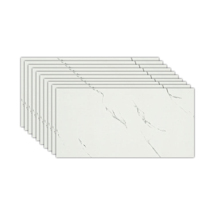 Contemporary Rectangular Peel & Stick Tile 12" x 24" Peel and Stick Backsplash Wall Tile White Clearhalo 'Flooring 'Home Improvement' 'home_improvement' 'home_improvement_peel_stick_blacksplash' 'Peel & Stick Backsplash Tile' 'peel_stick_blacksplash' 'Walls & Ceilings' Walls and Ceiling' 7166010
