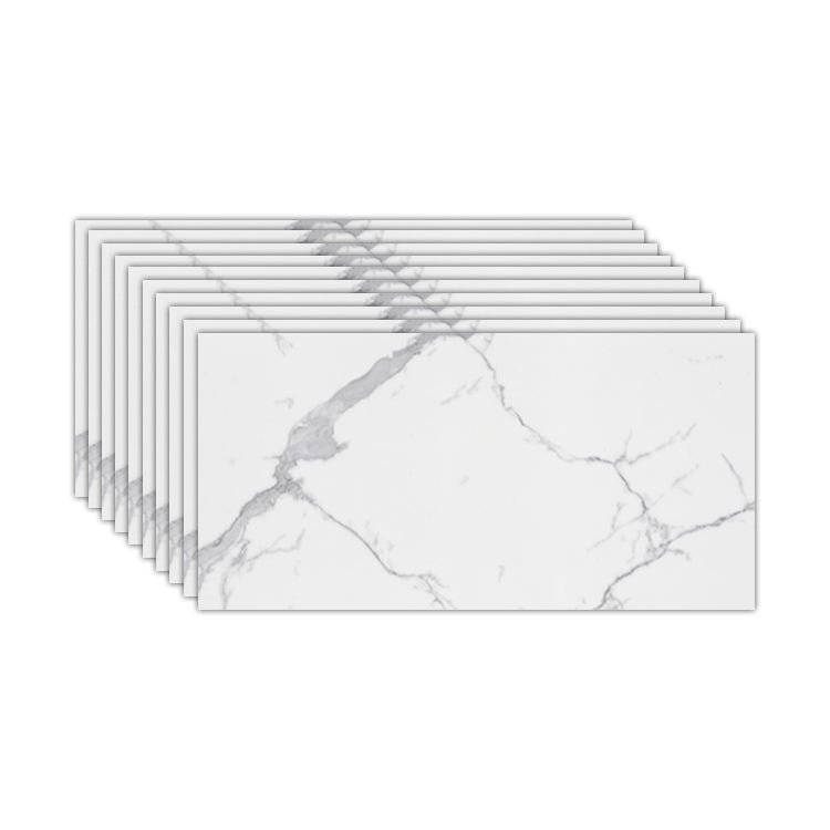 Contemporary Rectangular Peel & Stick Tile 12" x 24" Peel and Stick Backsplash Wall Tile White-Gray Clearhalo 'Flooring 'Home Improvement' 'home_improvement' 'home_improvement_peel_stick_blacksplash' 'Peel & Stick Backsplash Tile' 'peel_stick_blacksplash' 'Walls & Ceilings' Walls and Ceiling' 7166013