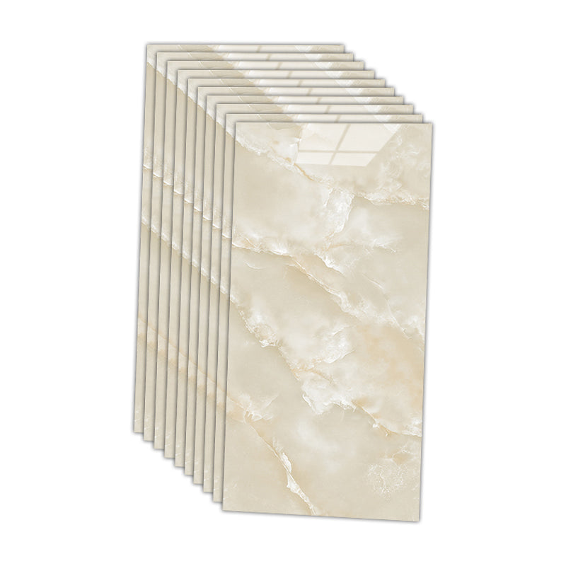 12" x 24" Marbling Single Tile Waterproof Backsplash Wall Tile for Bathroom Beige Clearhalo 'Flooring 'Home Improvement' 'home_improvement' 'home_improvement_peel_stick_blacksplash' 'Peel & Stick Backsplash Tile' 'peel_stick_blacksplash' 'Walls & Ceilings' Walls and Ceiling' 7166052