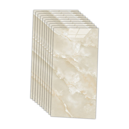 12" x 24" Marbling Single Tile Waterproof Backsplash Wall Tile for Bathroom Beige Clearhalo 'Flooring 'Home Improvement' 'home_improvement' 'home_improvement_peel_stick_blacksplash' 'Peel & Stick Backsplash Tile' 'peel_stick_blacksplash' 'Walls & Ceilings' Walls and Ceiling' 7166052