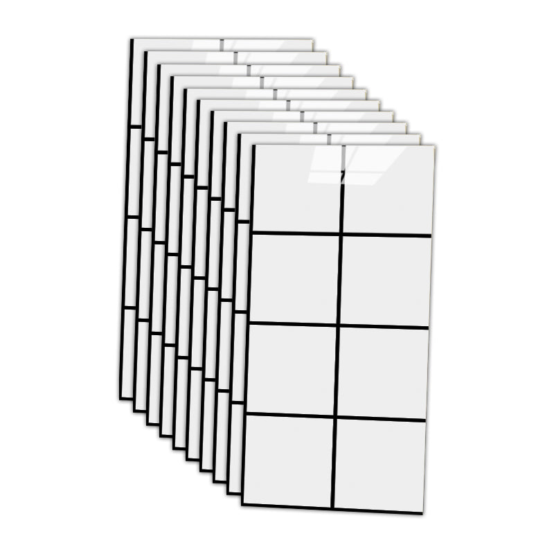 12" x 24" Marbling Single Tile Waterproof Backsplash Wall Tile for Bathroom White Clearhalo 'Flooring 'Home Improvement' 'home_improvement' 'home_improvement_peel_stick_blacksplash' 'Peel & Stick Backsplash Tile' 'peel_stick_blacksplash' 'Walls & Ceilings' Walls and Ceiling' 7166053