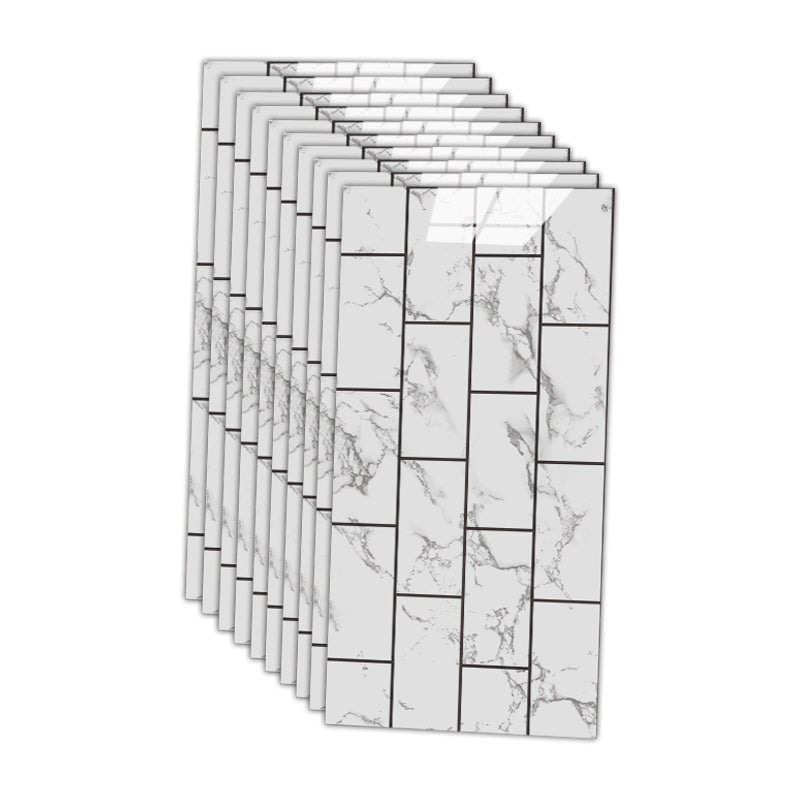 12" x 24" Marbling Single Tile Waterproof Backsplash Wall Tile for Bathroom Cream Clearhalo 'Flooring 'Home Improvement' 'home_improvement' 'home_improvement_peel_stick_blacksplash' 'Peel & Stick Backsplash Tile' 'peel_stick_blacksplash' 'Walls & Ceilings' Walls and Ceiling' 7166067