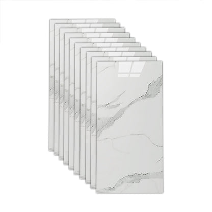 Modern Marbling Single Tile Waterproof Backsplash Rectangular Wall Tile Cream Clearhalo 'Flooring 'Home Improvement' 'home_improvement' 'home_improvement_peel_stick_blacksplash' 'Peel & Stick Backsplash Tile' 'peel_stick_blacksplash' 'Walls & Ceilings' Walls and Ceiling' 7166101