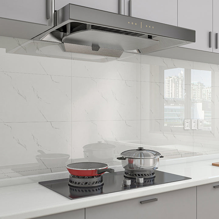 Marbling Single Tile 12" x 24" Waterproof Backsplash Rectangular Wall Tile Off-White 100-Piece Set Clearhalo 'Flooring 'Home Improvement' 'home_improvement' 'home_improvement_peel_stick_blacksplash' 'Peel & Stick Backsplash Tile' 'peel_stick_blacksplash' 'Walls & Ceilings' Walls and Ceiling' 7166112