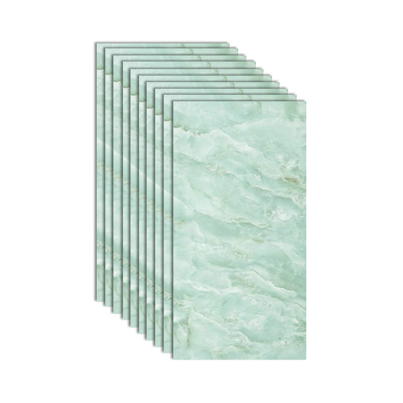 Single Tile Wallpaper Rectangular Peel and Stick Backsplash with Stain Resistant Green Clearhalo 'Flooring 'Home Improvement' 'home_improvement' 'home_improvement_peel_stick_blacksplash' 'Peel & Stick Backsplash Tile' 'peel_stick_blacksplash' 'Walls & Ceilings' Walls and Ceiling' 7166172