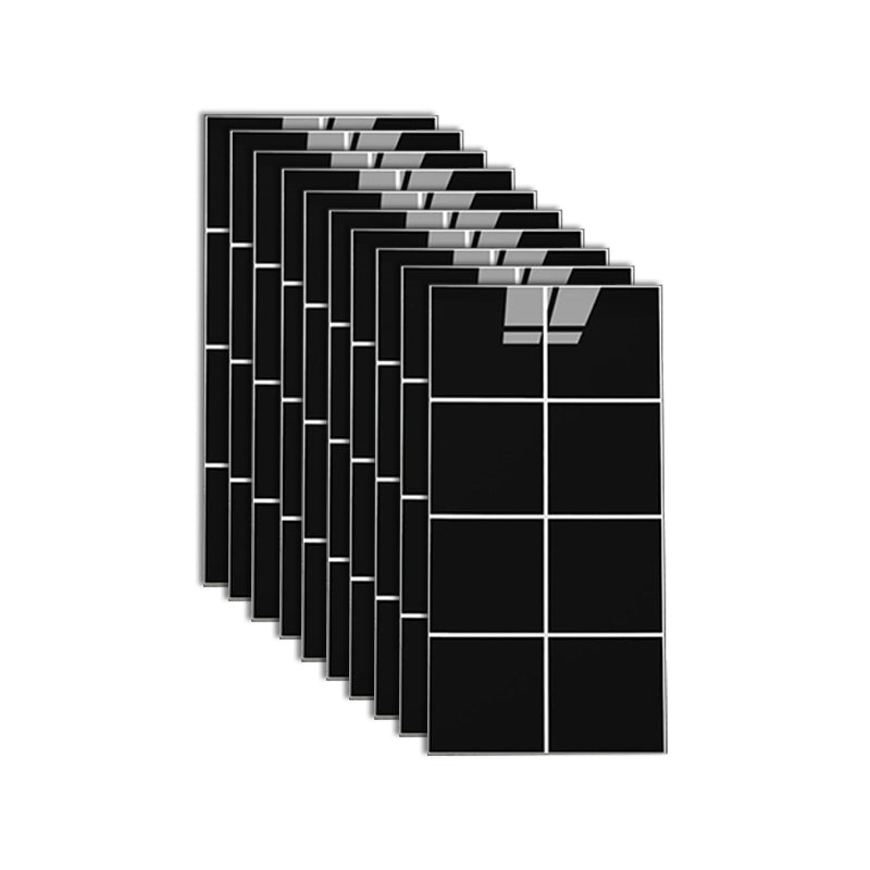 Single Tile Wallpaper Rectangular Peel and Stick Backsplash with Stain Resistant Black-White 50-Piece Set Clearhalo 'Flooring 'Home Improvement' 'home_improvement' 'home_improvement_peel_stick_blacksplash' 'Peel & Stick Backsplash Tile' 'peel_stick_blacksplash' 'Walls & Ceilings' Walls and Ceiling' 7166175