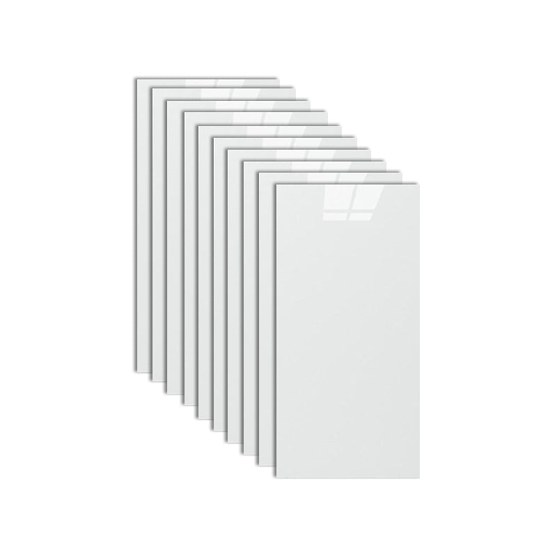 Single Tile Wallpaper PVC Waterproof Peel and Stick Backsplash Wall Tile Gloss White Clearhalo 'Flooring 'Home Improvement' 'home_improvement' 'home_improvement_peel_stick_blacksplash' 'Peel & Stick Backsplash Tile' 'peel_stick_blacksplash' 'Walls & Ceilings' Walls and Ceiling' 7166223