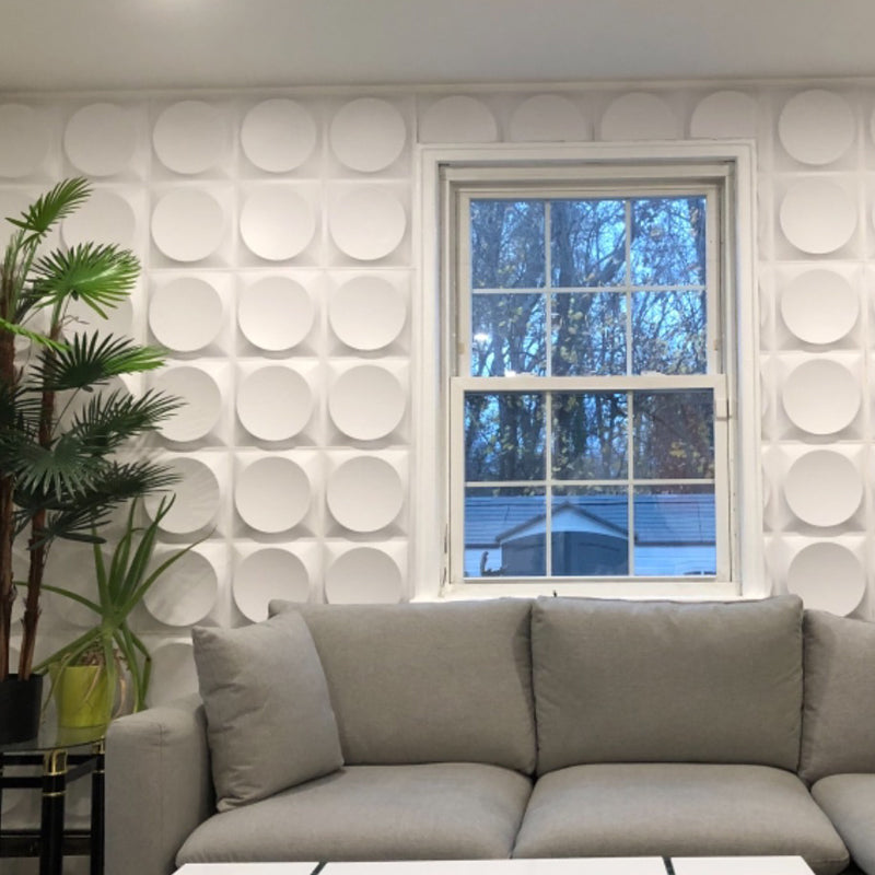 Modern Style PVC Wall Panel Living Room Peel and Stick 3D Wall Paneling White Vinyl (Glue Not Included) 30-Piece Set Clearhalo 'Flooring 'Home Improvement' 'home_improvement' 'home_improvement_wall_paneling' 'Wall Paneling' 'wall_paneling' 'Walls & Ceilings' Walls and Ceiling' 7166265