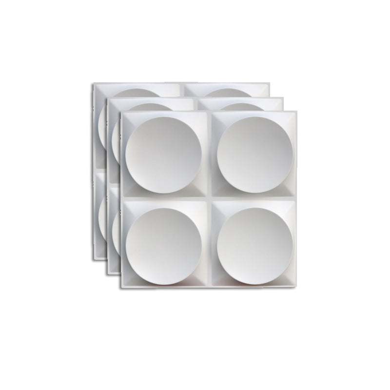 Modern Style PVC Wall Panel Living Room Peel and Stick 3D Wall Paneling White Clearhalo 'Flooring 'Home Improvement' 'home_improvement' 'home_improvement_wall_paneling' 'Wall Paneling' 'wall_paneling' 'Walls & Ceilings' Walls and Ceiling' 7166266