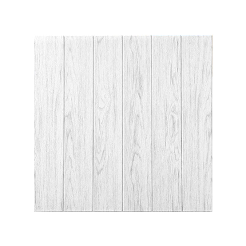 Modern Indoor Wall Tile Peel and Press Waterproof Wall Tile with Wood Look Ivory 0.18"H Clearhalo 'Flooring 'Home Improvement' 'home_improvement' 'home_improvement_wall_paneling' 'Wall Paneling' 'wall_paneling' 'Walls & Ceilings' Walls and Ceiling' 7166425