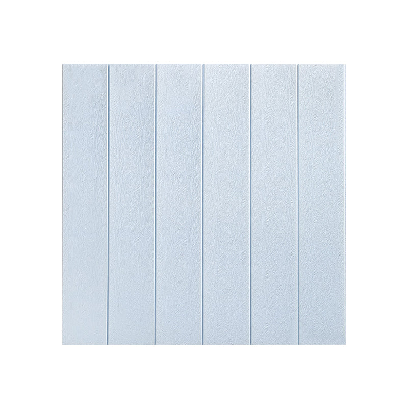 Modern Indoor Wall Tile Peel and Press Waterproof Wall Tile with Wood Look Light Blue 0.18"H Clearhalo 'Flooring 'Home Improvement' 'home_improvement' 'home_improvement_wall_paneling' 'Wall Paneling' 'wall_paneling' 'Walls & Ceilings' Walls and Ceiling' 7166432