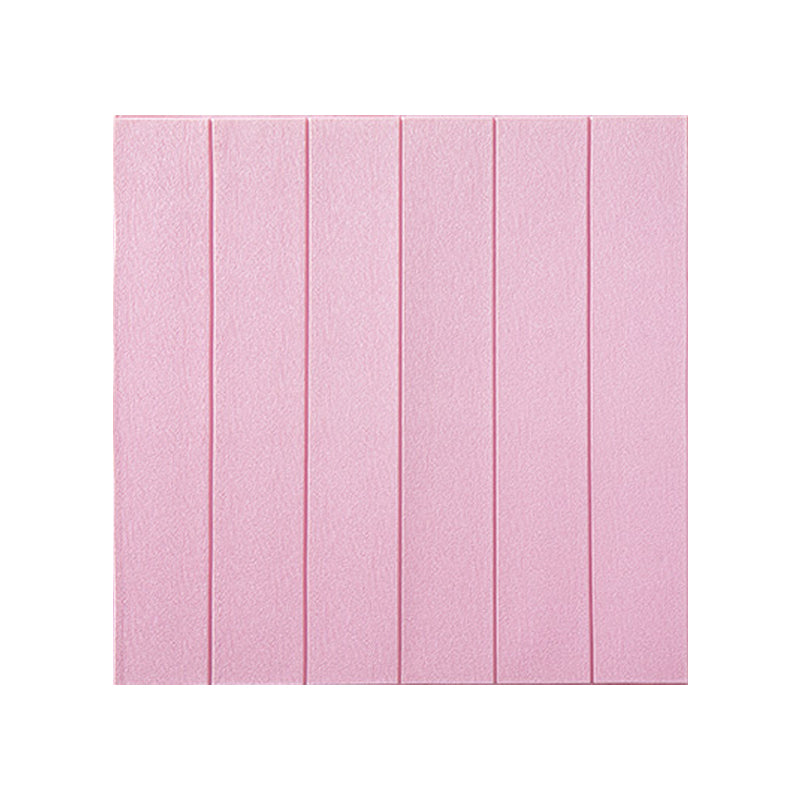 Modern Indoor Wall Tile Peel and Press Waterproof Wall Tile with Wood Look Light Pink 0.18"H Clearhalo 'Flooring 'Home Improvement' 'home_improvement' 'home_improvement_wall_paneling' 'Wall Paneling' 'wall_paneling' 'Walls & Ceilings' Walls and Ceiling' 7166435