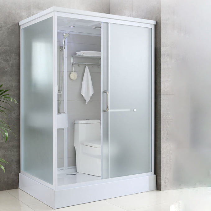Rectangle Tempered Glass Shower Stall Clear Framed Shower Enclosure Clearhalo 'Bathroom Remodel & Bathroom Fixtures' 'Home Improvement' 'home_improvement' 'home_improvement_shower_stalls_enclosures' 'Shower Stalls & Enclosures' 'shower_stalls_enclosures' 'Showers & Bathtubs' 7168736
