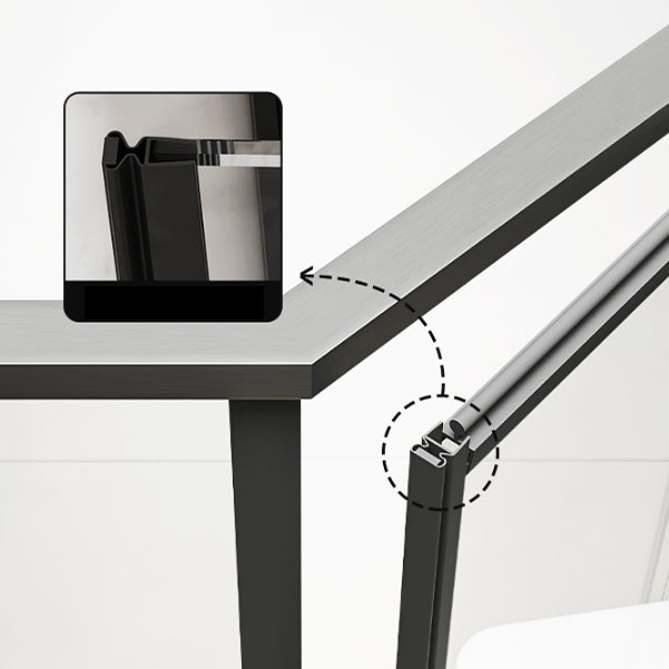 Neo-Angle Tempered Glass Shower Enclosure with Double Door Handles Clearhalo 'Bathroom Remodel & Bathroom Fixtures' 'Home Improvement' 'home_improvement' 'home_improvement_shower_stalls_enclosures' 'Shower Stalls & Enclosures' 'shower_stalls_enclosures' 'Showers & Bathtubs' 7168973