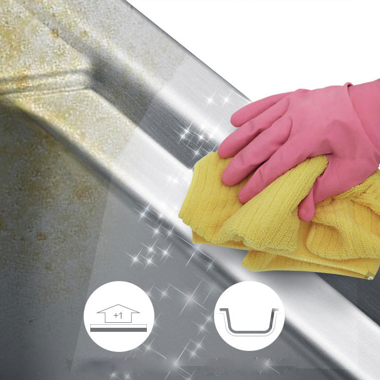 Kitchen Sink Stainless Steel Drop-In Kitchen Double Sink with Drain Assembly Clearhalo 'Home Improvement' 'home_improvement' 'home_improvement_kitchen_sinks' 'Kitchen Remodel & Kitchen Fixtures' 'Kitchen Sinks & Faucet Components' 'Kitchen Sinks' 'kitchen_sinks' 7169247