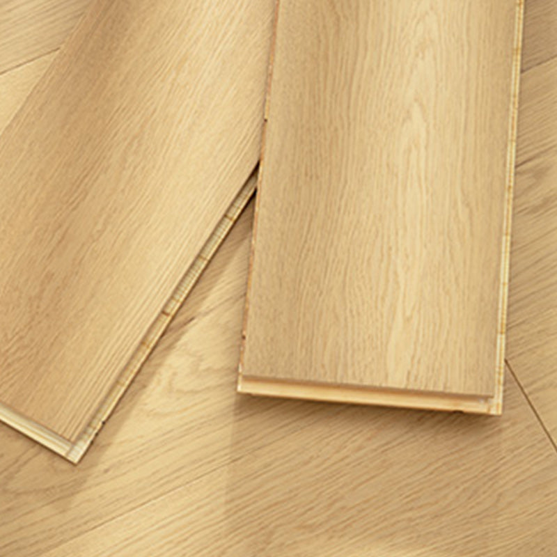 Contemporary Oak Wood Hardwood Flooring Smooth Waterproof Flooring Clearhalo 'Flooring 'Hardwood Flooring' 'hardwood_flooring' 'Home Improvement' 'home_improvement' 'home_improvement_hardwood_flooring' Walls and Ceiling' 7169327
