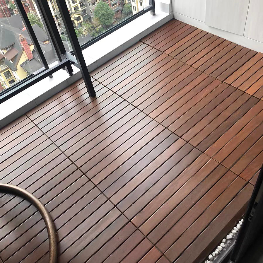 Solid Wood Flooring Traditional Style Waterproof Rectangle Stitching Wood Flooring Clearhalo 'Flooring 'Hardwood Flooring' 'hardwood_flooring' 'Home Improvement' 'home_improvement' 'home_improvement_hardwood_flooring' Walls and Ceiling' 7169424