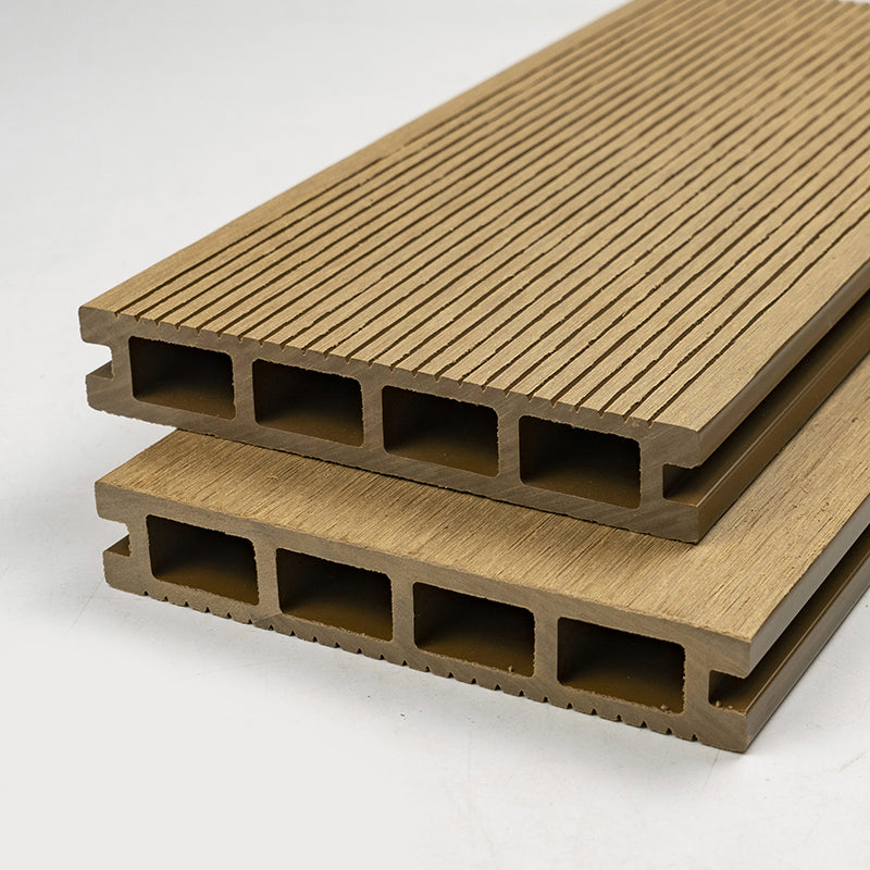 Brown Wood Self Adhesive Wood Floor Planks Reclaimed Wooden Planks 15-Pack Teak Square Hole Clearhalo 'Flooring 'Hardwood Flooring' 'hardwood_flooring' 'Home Improvement' 'home_improvement' 'home_improvement_hardwood_flooring' Walls and Ceiling' 7169462