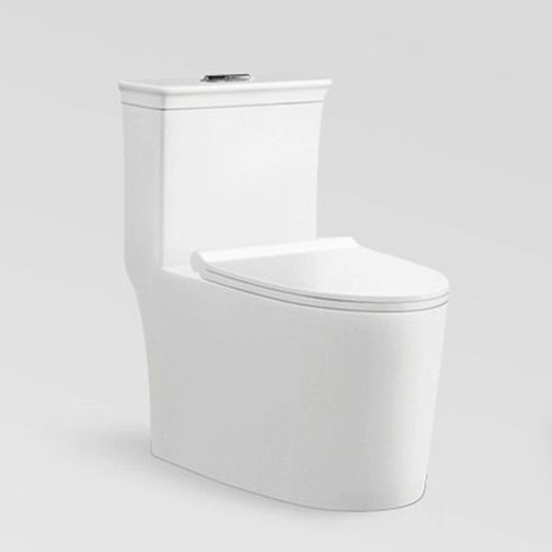 Modern Flush Toilet Floor Mounted Siphon Jet ABS Toilet Bowl 14"L x 31"W x 28"H Clearhalo 'Bathroom Remodel & Bathroom Fixtures' 'Home Improvement' 'home_improvement' 'home_improvement_toilets' 'Toilets & Bidets' 'Toilets' 7174003