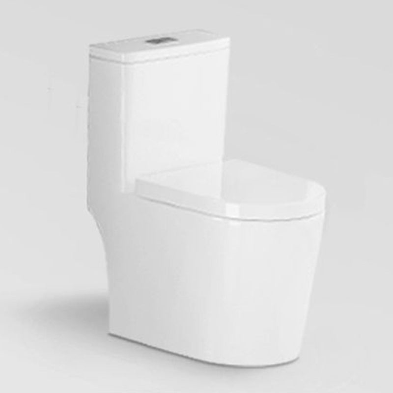 Modern Flush Toilet Floor Mounted Siphon Jet ABS Toilet Bowl 14"L x 23"W x 28"H Clearhalo 'Bathroom Remodel & Bathroom Fixtures' 'Home Improvement' 'home_improvement' 'home_improvement_toilets' 'Toilets & Bidets' 'Toilets' 7174004