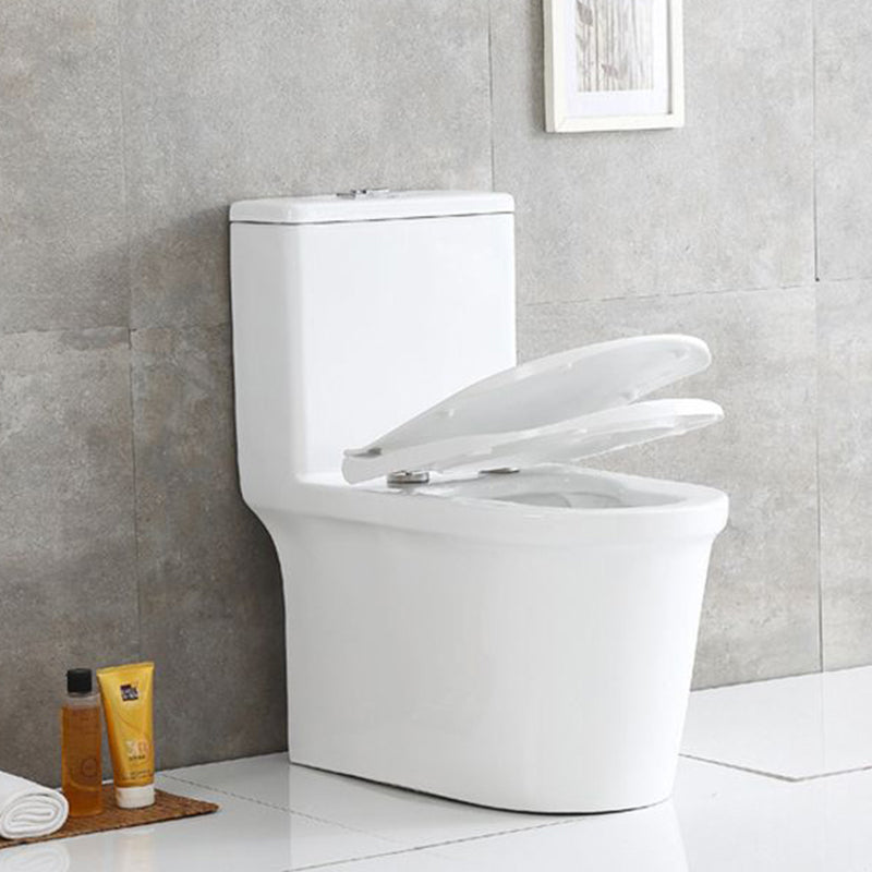 Modern Flush Toilet Floor Mounted Siphon Jet ABS Toilet Bowl Clearhalo 'Bathroom Remodel & Bathroom Fixtures' 'Home Improvement' 'home_improvement' 'home_improvement_toilets' 'Toilets & Bidets' 'Toilets' 7174005