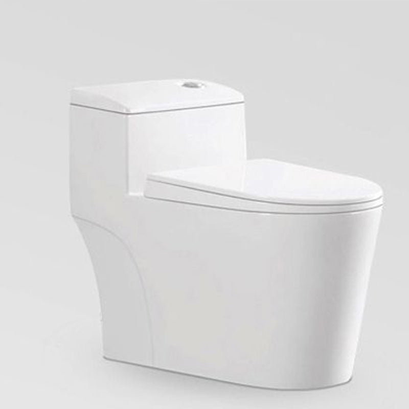 Modern Flush Toilet Floor Mounted Siphon Jet ABS Toilet Bowl 15"L x 28"W x 25"H Clearhalo 'Bathroom Remodel & Bathroom Fixtures' 'Home Improvement' 'home_improvement' 'home_improvement_toilets' 'Toilets & Bidets' 'Toilets' 7174006