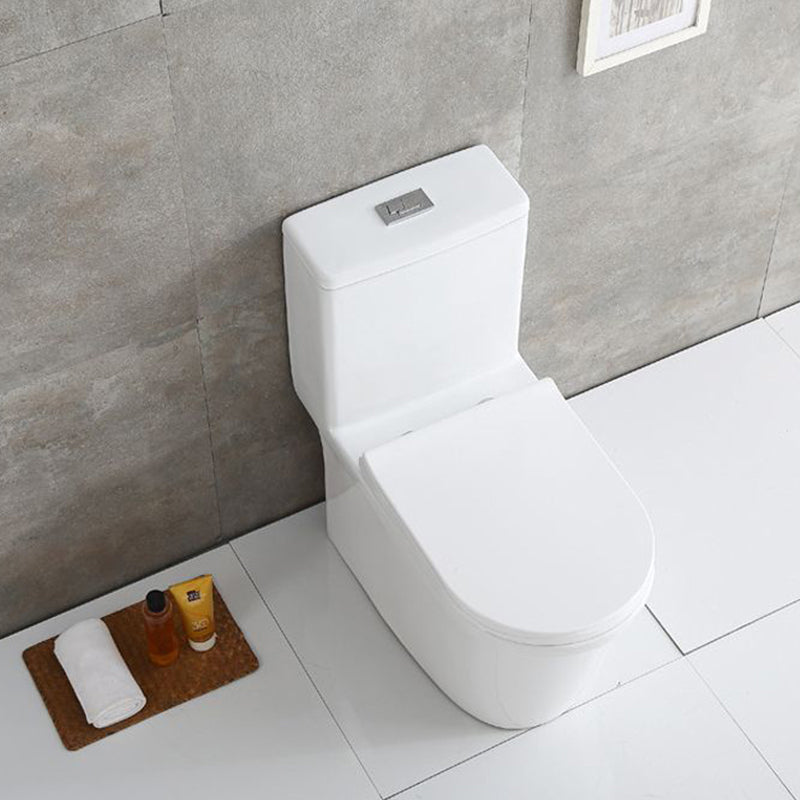 Modern Flush Toilet Floor Mounted Siphon Jet ABS Toilet Bowl Clearhalo 'Bathroom Remodel & Bathroom Fixtures' 'Home Improvement' 'home_improvement' 'home_improvement_toilets' 'Toilets & Bidets' 'Toilets' 7174007