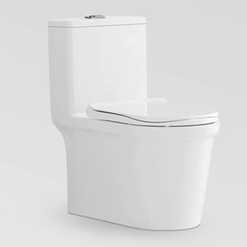 Modern Flush Toilet Floor Mounted Siphon Jet ABS Toilet Bowl 14"L x 28"W x 28"H Clearhalo 'Bathroom Remodel & Bathroom Fixtures' 'Home Improvement' 'home_improvement' 'home_improvement_toilets' 'Toilets & Bidets' 'Toilets' 7174008