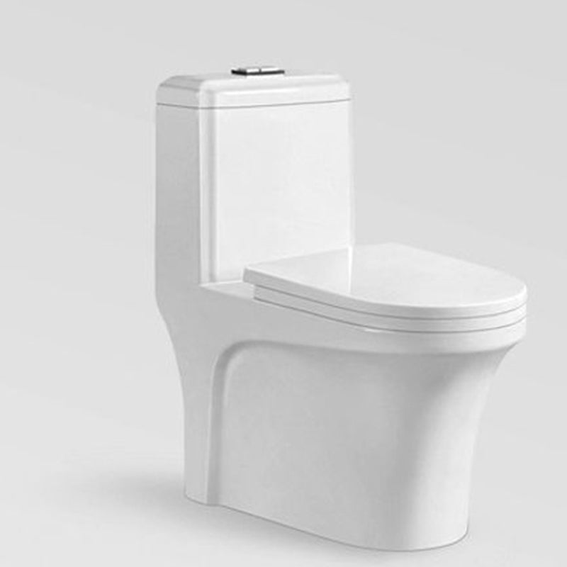 Modern Flush Toilet Floor Mounted Siphon Jet ABS Toilet Bowl 14"L x 26"W x 29"H Clearhalo 'Bathroom Remodel & Bathroom Fixtures' 'Home Improvement' 'home_improvement' 'home_improvement_toilets' 'Toilets & Bidets' 'Toilets' 7174010