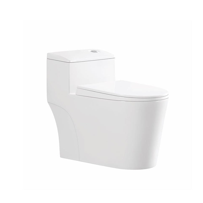 Modern Flush Toilet Floor Mounted Siphon Jet ABS Toilet Bowl Clearhalo 'Bathroom Remodel & Bathroom Fixtures' 'Home Improvement' 'home_improvement' 'home_improvement_toilets' 'Toilets & Bidets' 'Toilets' 7174011