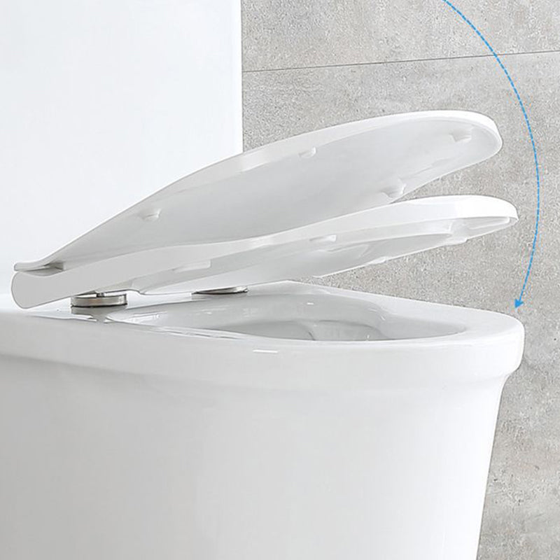 Modern Flush Toilet Floor Mounted Siphon Jet ABS Toilet Bowl Clearhalo 'Bathroom Remodel & Bathroom Fixtures' 'Home Improvement' 'home_improvement' 'home_improvement_toilets' 'Toilets & Bidets' 'Toilets' 7174014