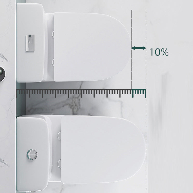 Modern Flush Toilet Floor Mounted Siphon Jet ABS Toilet Bowl Clearhalo 'Bathroom Remodel & Bathroom Fixtures' 'Home Improvement' 'home_improvement' 'home_improvement_toilets' 'Toilets & Bidets' 'Toilets' 7174015