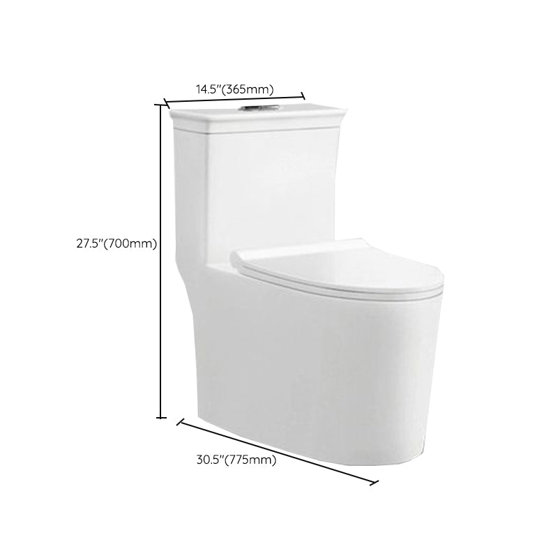 Modern Flush Toilet Floor Mounted Siphon Jet ABS Toilet Bowl Clearhalo 'Bathroom Remodel & Bathroom Fixtures' 'Home Improvement' 'home_improvement' 'home_improvement_toilets' 'Toilets & Bidets' 'Toilets' 7174019