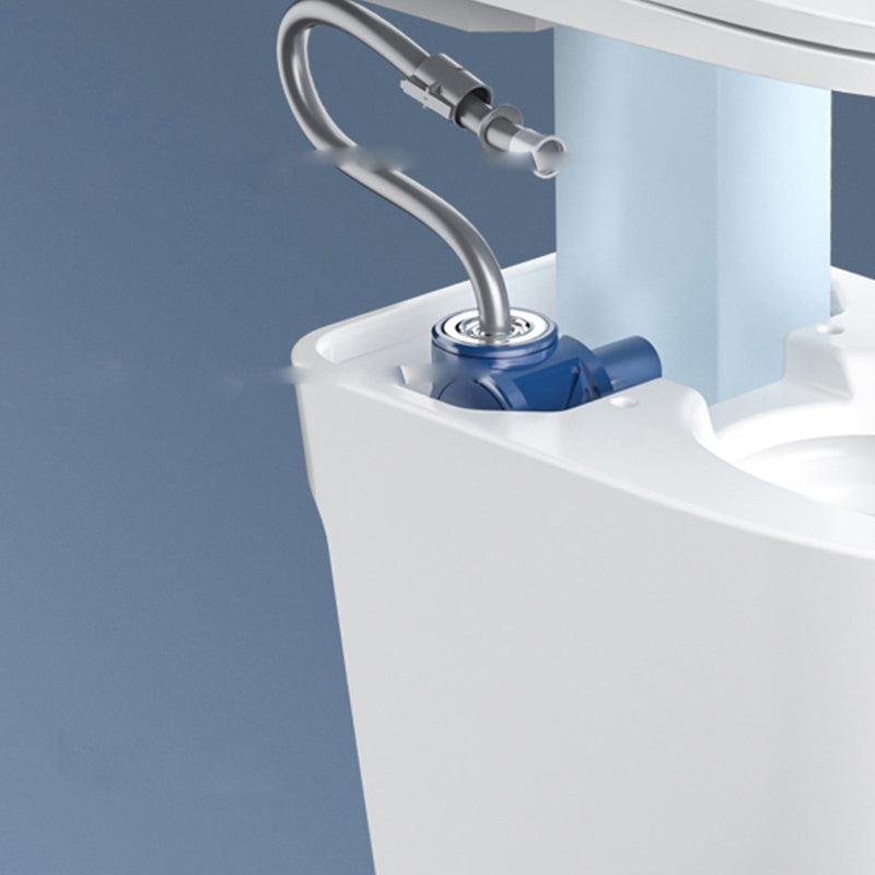 Modern Porcelain Toilet Floor Mounted Toilet Siphon Jet One Piece Toilet Clearhalo 'Bathroom Remodel & Bathroom Fixtures' 'Home Improvement' 'home_improvement' 'home_improvement_toilets' 'Toilets & Bidets' 'Toilets' 7174043
