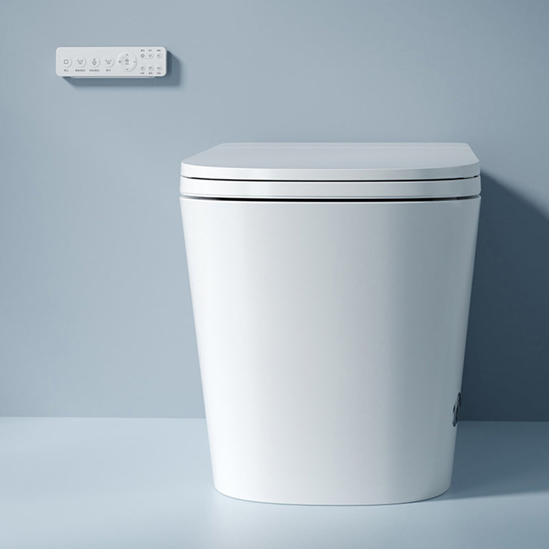Modern Porcelain Toilet Floor Mounted Siphon Jet All-In-One Toilet Bowl Heating Seat Ring （Standard ) 16" Clearhalo 'Bathroom Remodel & Bathroom Fixtures' 'Home Improvement' 'home_improvement' 'home_improvement_toilets' 'Toilets & Bidets' 'Toilets' 7174050