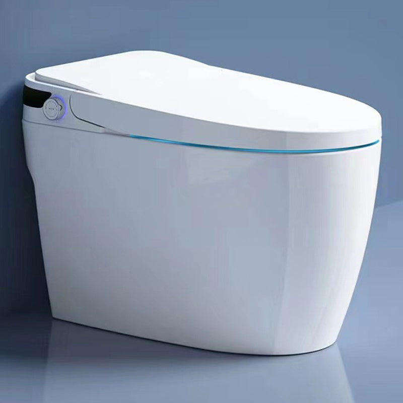 Modern Flush Toilet Floor Mounted Siphon Jet All-In-One Toilet Bowl Heating Seat Ring （Standard ) Clearhalo 'Bathroom Remodel & Bathroom Fixtures' 'Home Improvement' 'home_improvement' 'home_improvement_toilets' 'Toilets & Bidets' 'Toilets' 7174060