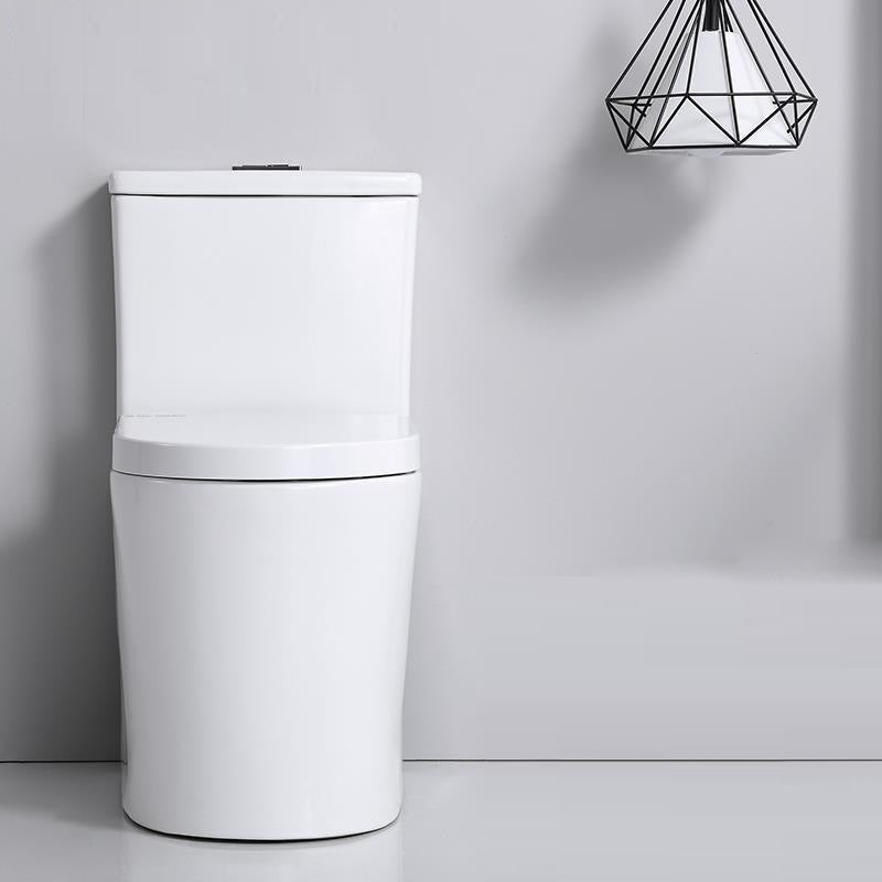 Traditional Floor Mounted Flush Toilet White Urine Toilet with Seat for Bathroom 14"L x 23"W x 28"H 12" Clearhalo 'Bathroom Remodel & Bathroom Fixtures' 'Home Improvement' 'home_improvement' 'home_improvement_toilets' 'Toilets & Bidets' 'Toilets' 7174073