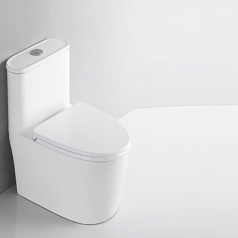 Traditional Floor Mounted Flush Toilet White Urine Toilet with Seat for Bathroom 15"L x 23"W x 29"H Clearhalo 'Bathroom Remodel & Bathroom Fixtures' 'Home Improvement' 'home_improvement' 'home_improvement_toilets' 'Toilets & Bidets' 'Toilets' 7174077