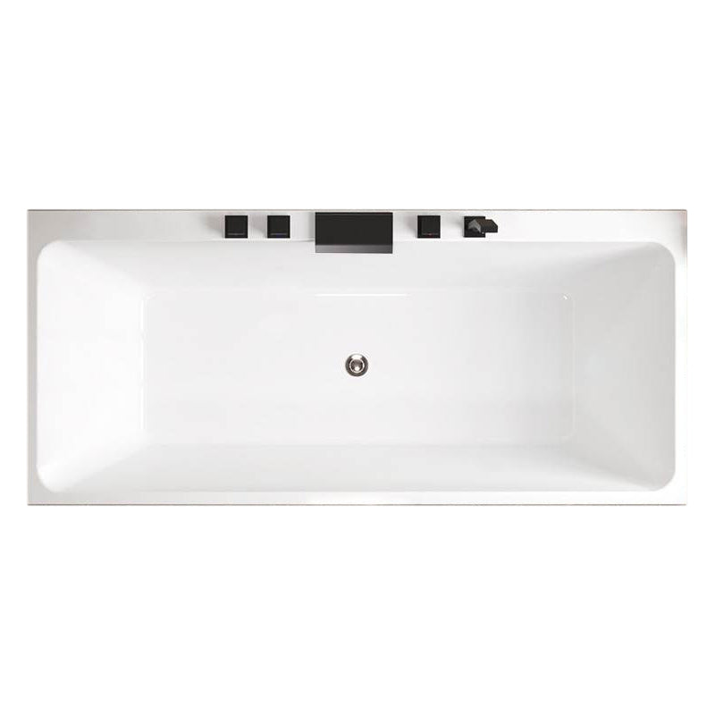 Modern Rectangular Drop in Bathtub Acrylic Soaking White Bath Clearhalo 'Bathroom Remodel & Bathroom Fixtures' 'Bathtubs' 'Home Improvement' 'home_improvement' 'home_improvement_bathtubs' 'Showers & Bathtubs' 7174350