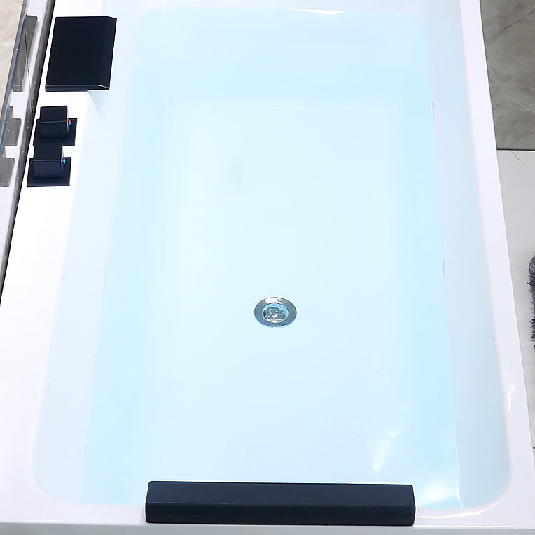 Modern Rectangular Drop in Bathtub Acrylic Soaking White Bath Clearhalo 'Bathroom Remodel & Bathroom Fixtures' 'Bathtubs' 'Home Improvement' 'home_improvement' 'home_improvement_bathtubs' 'Showers & Bathtubs' 7174352