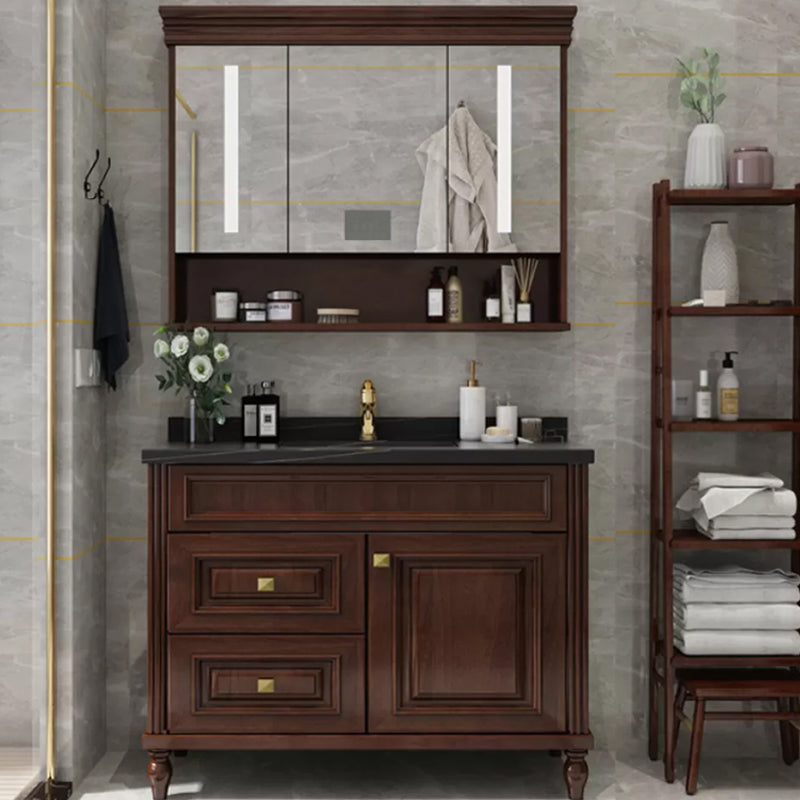 Bathroom Vanity Set Mirror Storage Shelf Ceramic Sink 2 Doors Sink Vanity with Faucet Vanity & Faucet & Mirror Cabinet https: res.litfad.com site img item 2022 12 17 7174688 1200x1200.jpg Smart Control Not Included Clearhalo 'Bathroom Remodel & Bathroom Fixtures' 'Bathroom Vanities' 'bathroom_vanities' 'Home Improvement' 'home_improvement' 'home_improvement_bathroom_vanities' 7174688