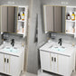 Metal Sink Vanity Freestanding Bathroom Sink Vanity with Single Sink Clearhalo 'Bathroom Remodel & Bathroom Fixtures' 'Bathroom Vanities' 'bathroom_vanities' 'Home Improvement' 'home_improvement' 'home_improvement_bathroom_vanities' 7174729