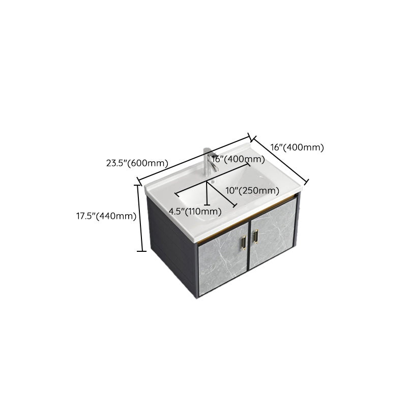 Vanity Sink Rectangular Ceramic Sink Drawer Storage Shelf Vanity Sink Clearhalo 'Bathroom Remodel & Bathroom Fixtures' 'Bathroom Vanities' 'bathroom_vanities' 'Home Improvement' 'home_improvement' 'home_improvement_bathroom_vanities' 7174828