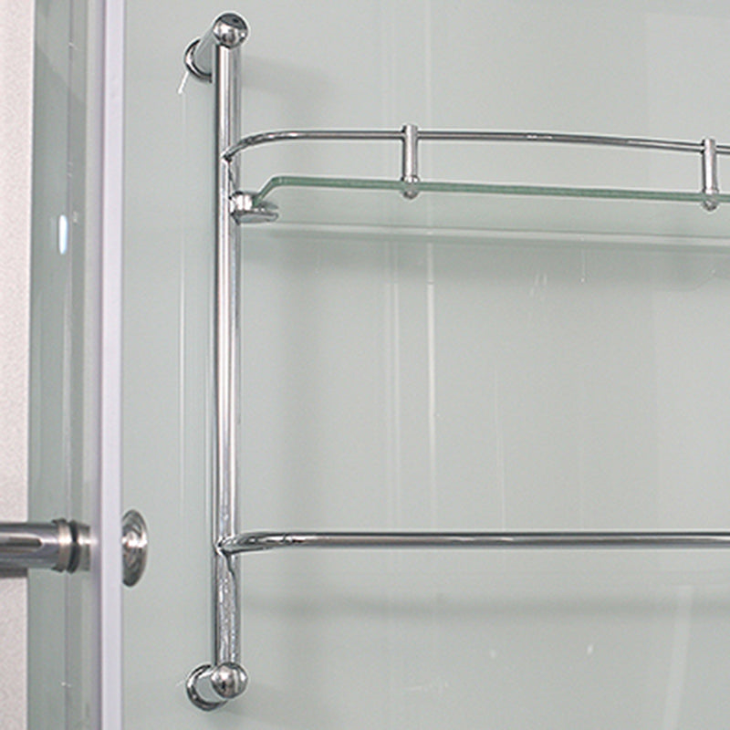 Round Shower Stall Tempered Glass Shower Stall with Rain Shower Clearhalo 'Bathroom Remodel & Bathroom Fixtures' 'Home Improvement' 'home_improvement' 'home_improvement_shower_stalls_enclosures' 'Shower Stalls & Enclosures' 'shower_stalls_enclosures' 'Showers & Bathtubs' 7176167