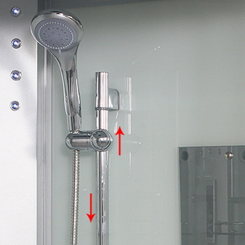 Round Shower Stall Tempered Glass Shower Stall with Rain Shower Clearhalo 'Bathroom Remodel & Bathroom Fixtures' 'Home Improvement' 'home_improvement' 'home_improvement_shower_stalls_enclosures' 'Shower Stalls & Enclosures' 'shower_stalls_enclosures' 'Showers & Bathtubs' 7176171
